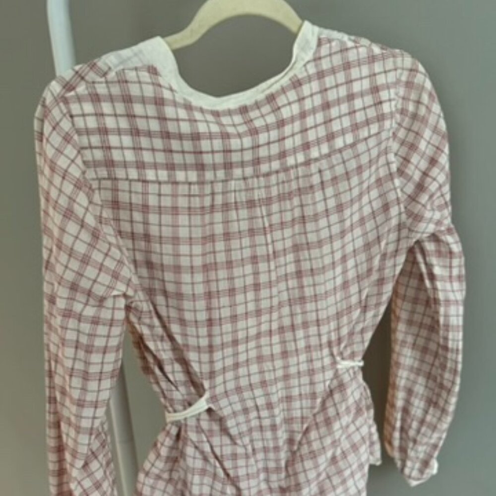 Urban Outfitters BDG white and red plaid blouse - Picture 2 of 3